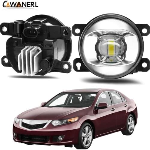Fog Light Assembly Car Driver + Passenger Side LED Lens Fog Lamp Daytime Running Light H11 12V For Acura TSX 2011 2012 2013 2014