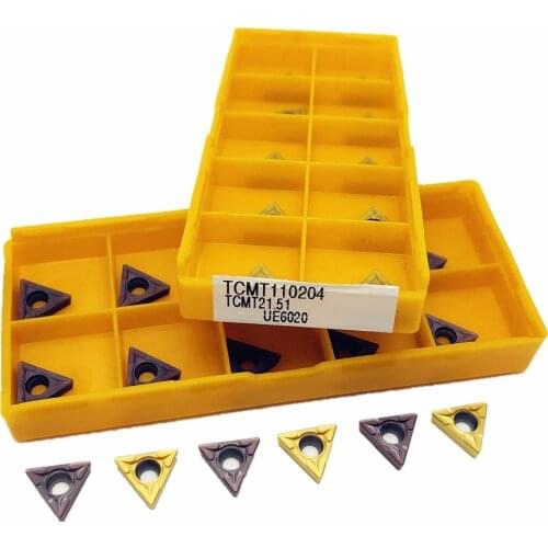 10PCS Carbide insert TCMT110204 VP15TF/US735 inner and outer circular turning tool CNC tools TCMT 110204 lathe tool milling tool