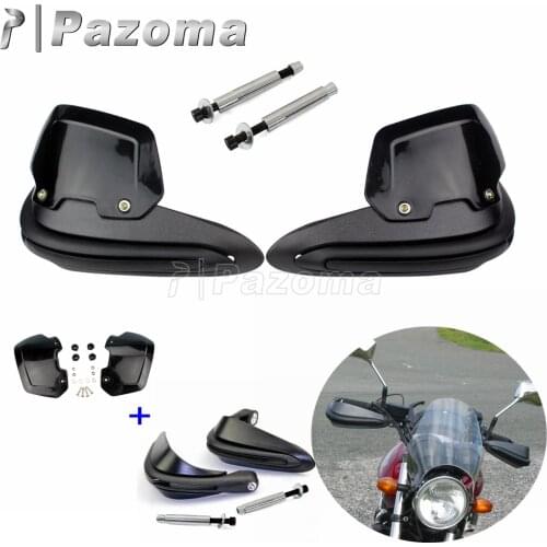 Black Universal Motorcycle Hand Guards Dirt Bike Heighten Handguard Motocross ATV Dual Sport 7/8" 22mm Handlebar Hand Protector