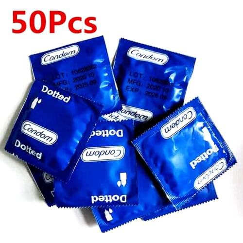 50PCS Ultra thin Condoms For Men Natural Latex Condom with Lots Lube Contraception Toys G Spot Penis Sleeve Adult Sex Products