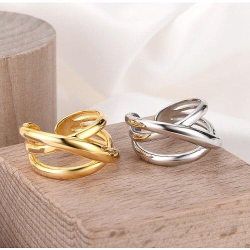Burning wrinkle texture ring 925 sterling silver female ins cold wind fashion irregular opening ring