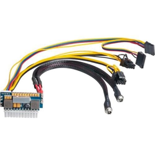 1pc 450W 24Pin 12V DC Input Peak 450W Output Realan Mini ITX Pico PSU DC ATX PC Switch DC-DC ATX Power Supply for Computer