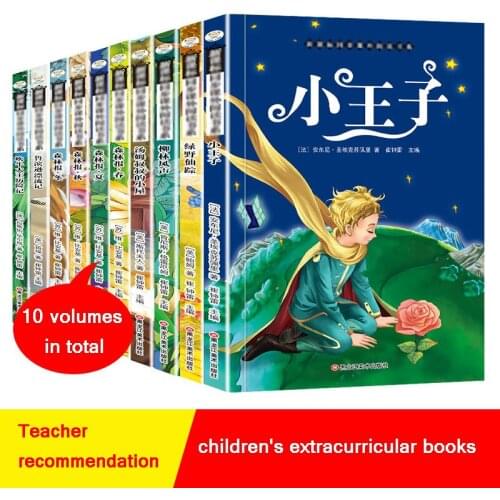 10 Books Classic Fairy Tales Coloring Pictures Prince Primary school childrens literature early education Story book New Livros