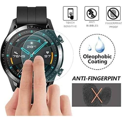 2-Pack for Huawei Watch GT2 46mm Screen Protector Explosion-Proof Anti Scratch Resistance Full Cover Clear Screen Protector Film