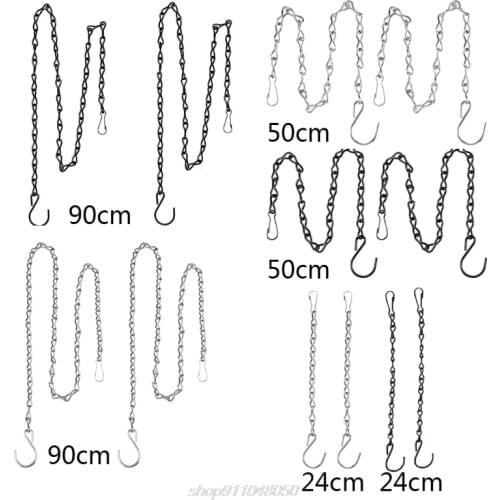 2pcs Hanging Chains for Flower Pot Basket Bird Feeders Planters Lanterns Ornaments Plant Hangers A07 21 Dropshipping