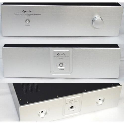 320*90*269mm A3209 Aluminum Panel Front Amplifier Chassis Box House DIY Enclosure with Feet Knob Amplifier Case Shell