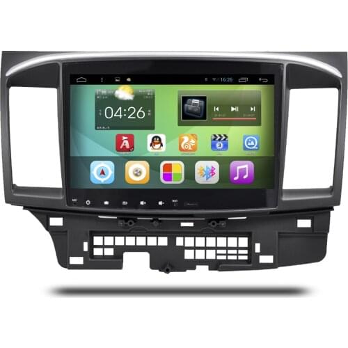 10.2 inch Screen Android 4.4 System Car Navigation GPS System Stereo Media Auto radio DVD Player for Mitsubishi Lancer 2007-2011
