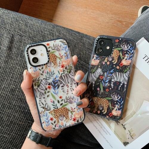 Wild Cheetah & Jungle Case for iPhone 12 Pro Max Back Phone Cover for 12 Mini 11 Pro Max X XS XR 8 7 Plus SE 2020 Capa