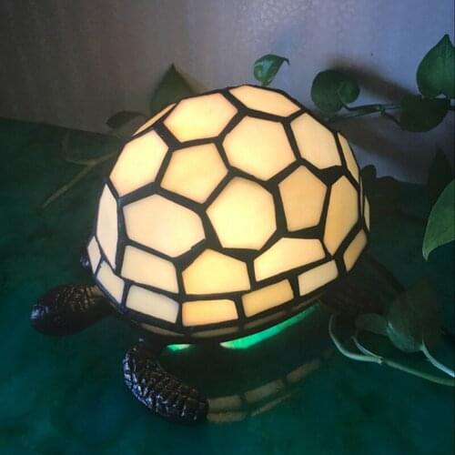 SAROK Decorative Table Lamp Tortoise LED Creative Night Light for Gift Bedroom Living Room