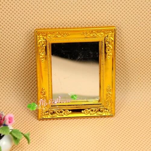 G05-X4651 children baby gift Toy 1:12 Dollhouse mini Furniture Miniature rement Phnom Penh mirror 1pcs