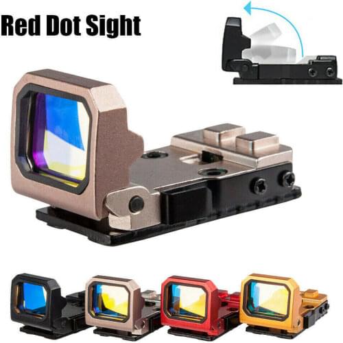 Flip Red Dot Sight for Shooting Hunting RMR Scope Mount for AR15 M4 Glock MOS RMR Cut Slide Hunting Reflex Sights