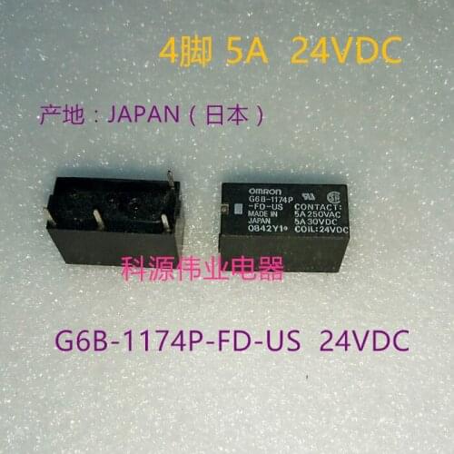 G6B-1174P-FD-US 24VDC Relay 4PIN G6B-1174P-FD-US