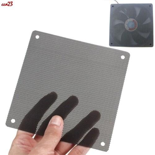 Hot Selling 5PCS/lot 120mm Cuttable Black PVC PC Fan Dust Filter Dustproof Case Computer Mesh