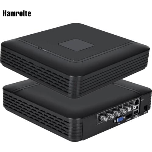 Hamrolte 4CH 1080N Home Security DVR TVI.CVI .AHD-NH 5in1 Hybrid Digital Video Recorder For AHD Camera,Analog Camera,IP Camera
