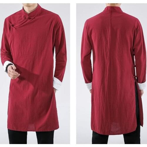 Cotton IP MAN kung fu garment Taoist robe wushu kung fu gown outfit tai chi uniforms Wing Chun suits clothing red/blue/black