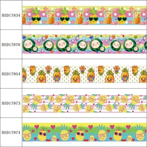 HSDRibbon free shipping 3" 75mm heat transfer printed hsd-design series Grosgrain Ribbon 50Yards/Roll