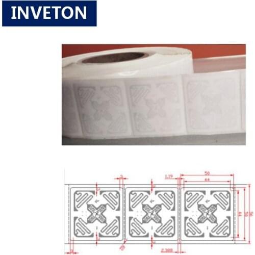 Adhesive rfid uhf tag h47 monza 4e sticker Impinj 3D label tag 860-960MHZ Monza 4E EPC C1G2 for inventory warehouse management