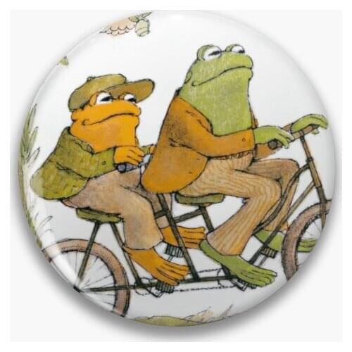 Frog And Toad Soft Button Pin Badge Fashion Hat Lover Brooch Creative Cartoon Cute Clothes Funny Metal Gift Lapel Pin Collar