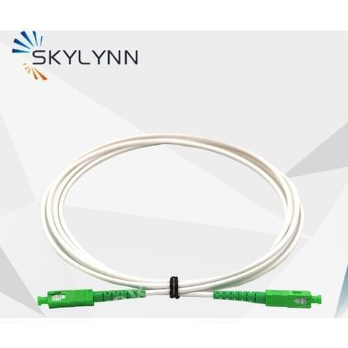 New Arrival 10PCS 10 Meter Length SC/APC-SC/APC White LSZH Jacket SM G652D/G657A1/G657A2 SX Core Fiber Optic Patch Cord