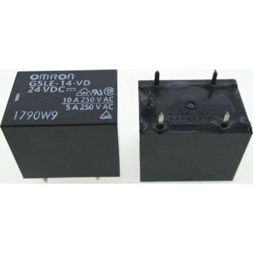 NEW relay G5LE-14-VD-24VDC G5LE-1-VD 24VDC G5LE1VD-24VDC G5LE1VD 24VDC DC24V 10A DIP5