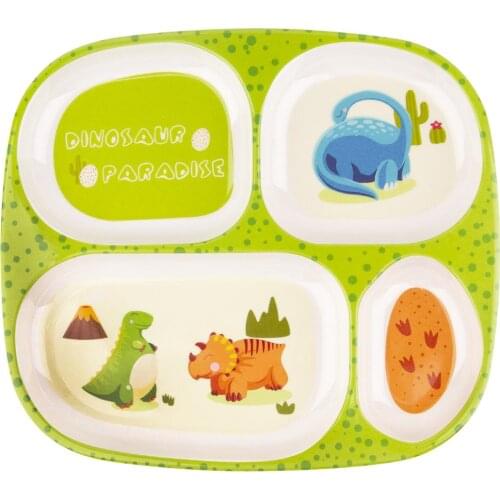 Newly Best Bamboo Toddler Plates Eco-Friendly Dinnerware Plate for Kids Tableware Baby Feeding Stuff