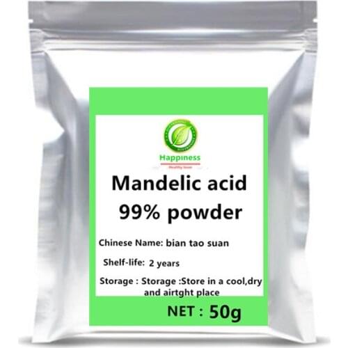 99% Mandelic acid powder festival top supplement cosmetic raw material adjustable freckle removing free shipping
