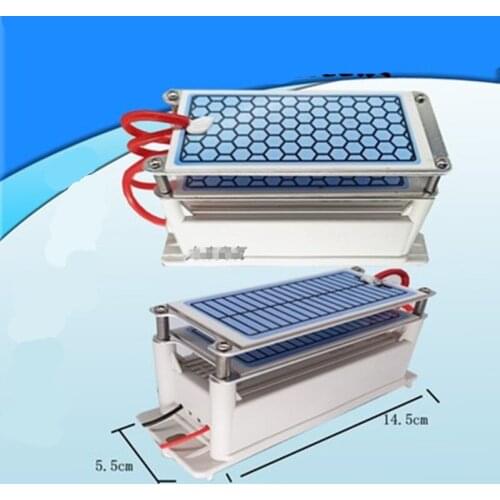 21g/h Portable Ceramic Ozone Generator 220V Three Integrated Long Life Ceramic Plate Ozonizer Air Water Air Purifier