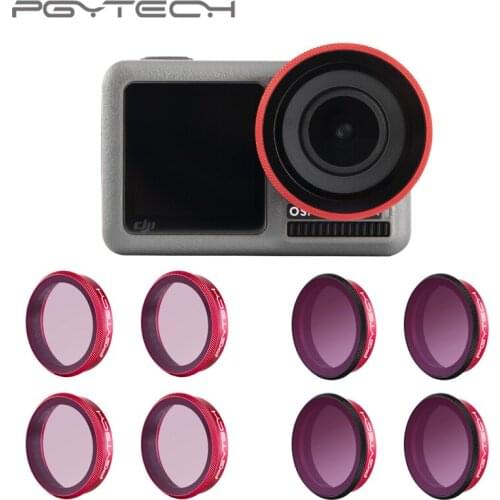 PGYTECH For DJI Osmo Action Professional Filters UV CPL ND 8 16 32 64 PL lens Filter ND8 ND16 ND32 ND64