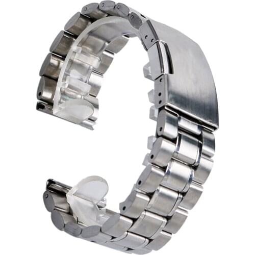 Stainless Steel Mesh Watch Band Strap 22mm Fold over clasp with one push button Men Women Replacement GD011222