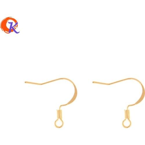 Cordial Design 100Pcs 17*17MM Jewelry Accessories/Hand Made/Earring Findings/Genuine Gold Plating/DIY Making/Earrings Hooks