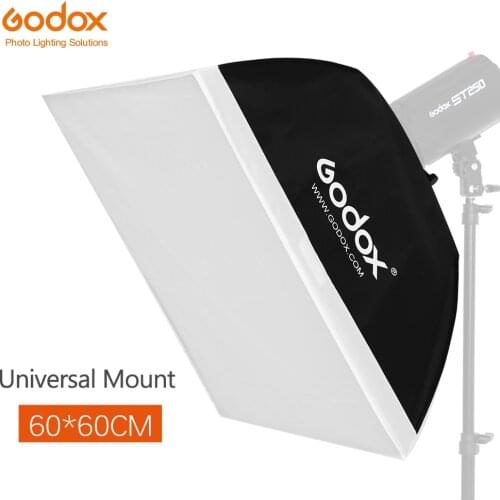 Godox 60x60cm 24"x24" Soft box Universal Mount Softbox for Universal Mount Studio Flash Strobe Free shipping