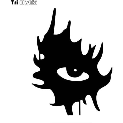 Tri mishki HZX1368 Clowns eyes car sticker Vinyl Decals Waterproof sticker on Car Body Rear Window