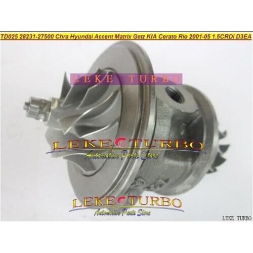Turbo cartridge Core CHRA TD025M 49173-02612 49173-02622 49173-02623 Turbocharger For Hyundai Accent Getz Matrix D3EA 1.5CRDI 01