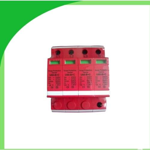 U60-B+C 275V 60ka 4pole Ethernet Surge Protector Lightning Surge Protector