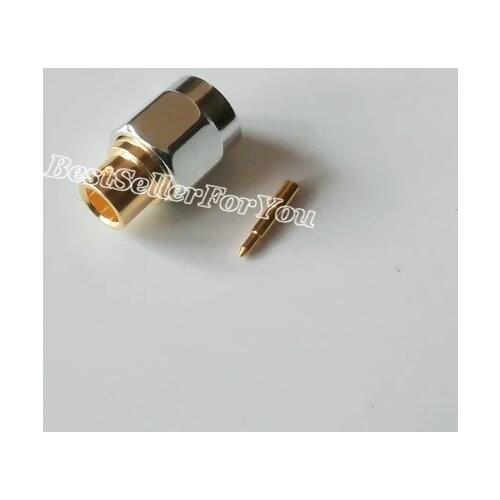 5Piece High-quality SMA Male Plug Solder Semi-Rigid RG402 0.141" Cable RF Connector Stainless