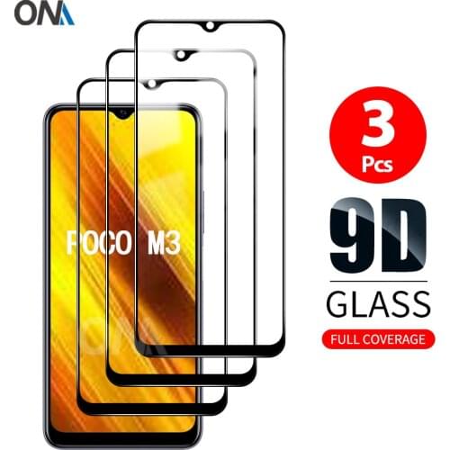 Screen Protector For Xiaomi Poco M3 Tempered Glass Premium Full Coverage Protection Glass Film For Xiaomi Poco M3