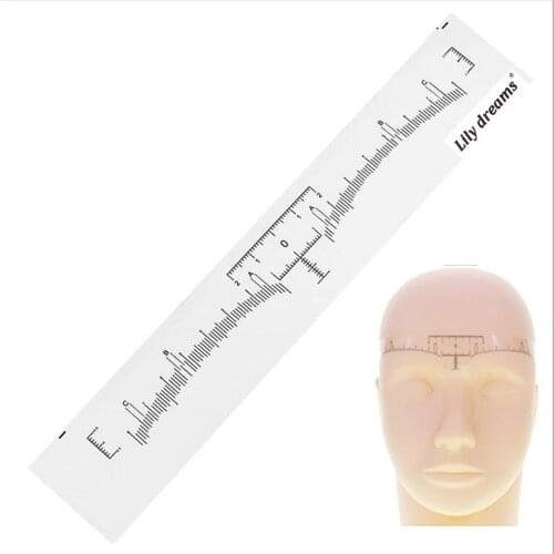 100Pcs Disposable Eyebrow Stencil Stickers Makeup Microblading Measure Tattoo Ruler Shaping Beauty Tool