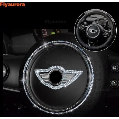 Steering Wheel Center Dedicated Car Diamond Sticker And Decal For MINI COOPER Countryman R50 R52 R53 R55 R56 R57 R58 R59 F56 F55
