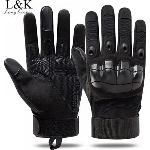 LongKeeper Army Military Tactical Gloves Men Women Touch Screen Full Finger Mittens Outdoor Climbing Riding Motorcycle Glove