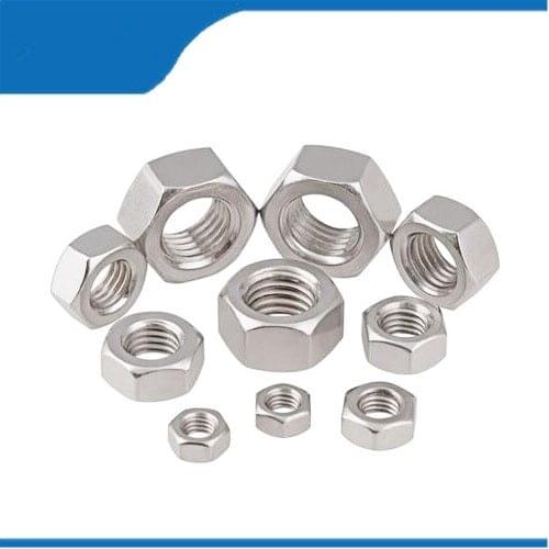 Free shipping 30Pcs 8#-32 ASME B18.2.2 304 Stainless Steel US Hex Nut Hexagon Nuts HW129Hex