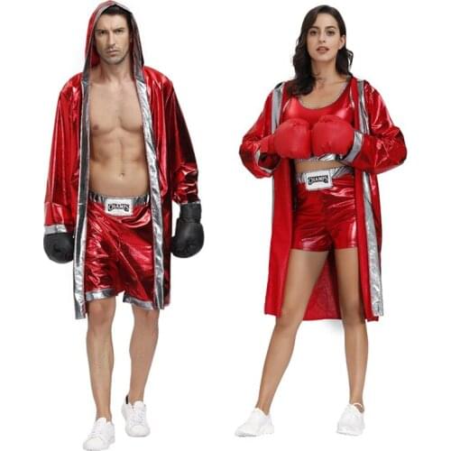 Big-Size Adult Boxer Costumes Halloween Nightclub Couples Stage Performance Costumes King Of Boxing