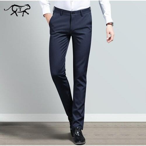Spring Mens Pants New Fashion Mens Casual Pants Classic Design High Quality Men Long Trouser Autumn Business Suit Pantalon Male