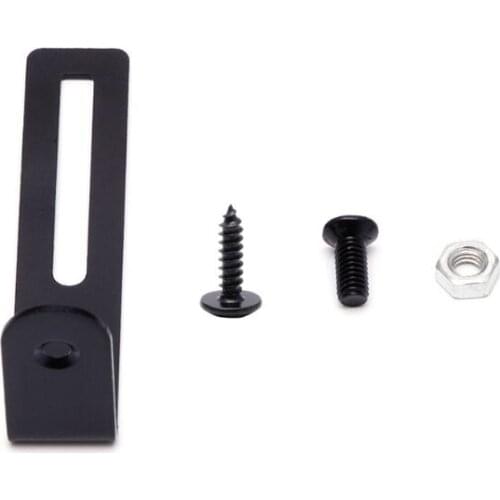 Black Pickguard mounting Bracket L Shape For LP Electric Guitar w Nut Screw