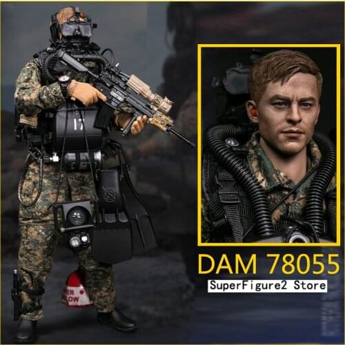 DAMTOYS DAM 78055 1/6 USMC MARINE FORCE RECON COMBAT DIVER WOODLAND MARPAT VER 12inch Collectible Action Figures