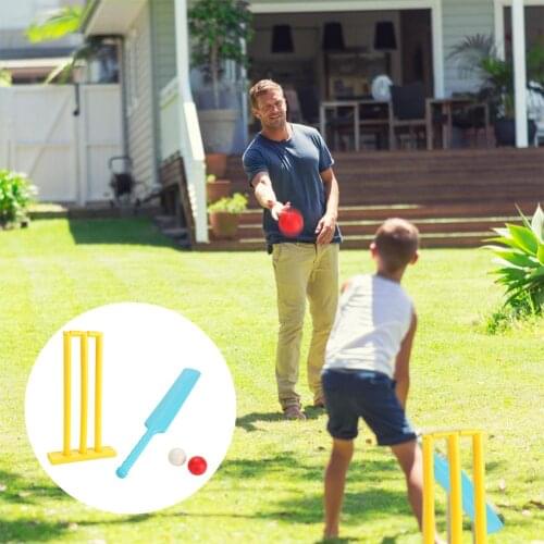Kid Cricket Set Parent-child Sports Interaction Hand-eye Coordination Cultivation Sports Game Set For Backyard Beach Children