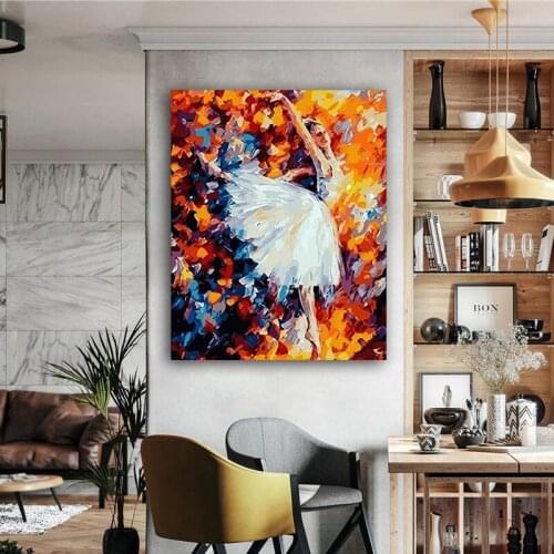 DIY colorings pictures by numbers with ballet dancer picture drawing painting by numbers framed Home