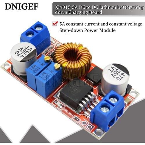 DNIGEF Xl4015 5A DC to DC CC CV Lithium Battery Step down Charging Board Led Power Converter Lithium Charger Step Down Module