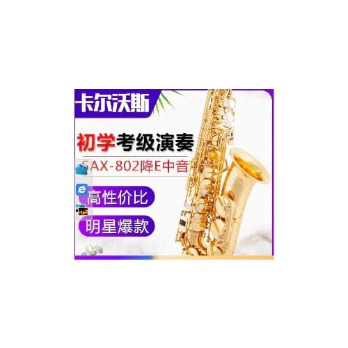 Hot Selling Alto E Flat Electrophoresis Golden Saxophone