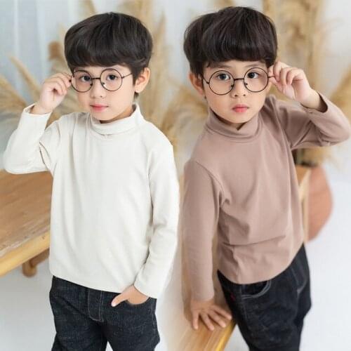 2 3 4 5 6 Years Toddler Boys Shirts Cotton Mandarin Collar Long Sleeves Tops for Boys Kids Clothing Autumn Child Boys Shirts Tee