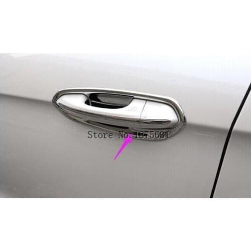 ABS Chrome door handle bowl cup frame cover trim for ford Edge 2015 2016 2017